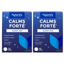 Hyland's Calms Forte' Sleep Aid Tablets, Soulagement naturel de la tension nerveuse et de l'insomnie occasionnelle, 100 comtes (paquet de 2)