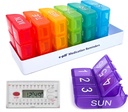 e-Pill 6 keer per dag x 7 dagen Wekelijkse Pillen Organisator, Vitamine en Medicine Pillen Box Herinnering - met 6 Alarm Timer (Wit)