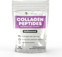 Collageen Peptiden Poeder met Hyaluronzuur en vitamine C, bevordert haar, nagel, huid, bot en Joint Health, Unflavored Collageen Proteïne Poeder, 30 porties, 10,8 oz