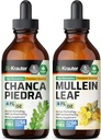 BIO KRAUTER Chanca Piedra Tinctuur 4 Fl. Oz. & Mullein Tinctuur 4 Fl. Oz.