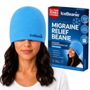 Casquette anti-migraine IceBeanie, comme vu sur le réservoir de requin, gel doux et stretchy, chapeau de protection anti-tête, chapeau de glace de refroidissement prolongé, enveloppe de glace sans odorine, masque anti-migraine