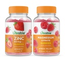 Levensvatbare zink 50mg + Magnesium, Gummies Bundle - Grote Proeverij, Vitamine Supplement, Glutenvrij, GGO-vrij, Kauwgom