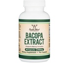 Bacopa Monnieri Capsules 20% Bacosides 450mg, 90 Compte (non-OGM, sans gluten) Extrait Brahmi (complément mémoire pour la santé du cerveau, la concentration et la fonction cognitive) par Double Wood