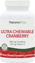 NaturesPlus Canneberge ultra croustillante - 90 comprimés de baies d'amour, paquet de 2 - favorise la santé du trac urinaire - non-OGM, sans gluten - 90 portions totales