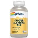SOLARAY Calcium Magnesium Zink Supplement - met Calcium 1000mg, Magnesium 500mg - Bot Gezondheid, Spierfunctie, Hart Gezondheid en Immuun Ondersteuning - Vegan, 60 dagen garantie, 62 porties, 250 VegCaps