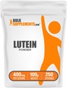 BulkSupplements.com Poudre de lutéine - de l'extrait de fleur de Marigold, supplément pour les yeux, lutéine 20mg - source antioxydante, sans gluten, 400mg par portion, 100g (3,5 oz) (paquet de 1)