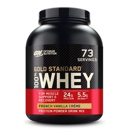 Optimale voeding Gold Standard 100% Wei Proteïne Poeder, Franse Vanilla Crème, 5 Pond (Verpakking mei Vary)