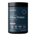 Gainful Collageen Whey Protein Powder, 21g Proteïne per Serving, Unflavored, Ondersteunt Muscle Recovery, Joint Health, and Skin Hydration with Grass-Fed Collageen Peptiden, Vitamine C, 14 Servers