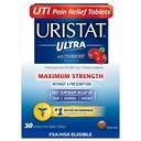 Uristat Ultra UTI pijn verlichting tabletten, snelle urinetrek infectie verlichting van urinepijn, branderig, Urgent, Maximale sterkte, Cranberry Flavored Coating, 30 tabletten