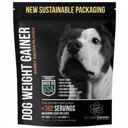 (5 Pounds) - 302 Servings of Dog Weight Gainer - Weight Gain Supplements for Dogs - Canine and Dog Muscle Builder - Made in The USA