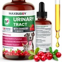 MaxBuddy Natural UTI Treatment Support - Cranberry Urinary Tract Infection Care & Prevention Assistance for Cats and Dogs - Bladder Wellness Supplement Drops - Ondersteuning voor urinestroom