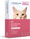 MySimplePetLab Cat Ear Infection Test Kit, Vet Approuvé, Détecte Levure et Bactérie, Mail-in Kit, Fast Results, Facile d'utilisation à domicile pour Smelly, Itchy Ears, Supporte Cat Ear Health