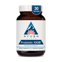 Ayush Kruiden Probiotica 100B - Probiotica voor vrouwen, Probiotica voor mannen, Prebiotica en Probiotica voor de spijsvertering gezondheid, Gas Relief, Gut Microbiome Balance - 60 Vegetarische Capsules (1 telling)