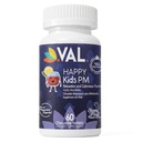 VAL Happy Kids PM – Magnésium à mâcher sans sucre avec mélatonine (en anglais seulement) Soutien au sommeil pour les enfants (en anglais seulement) Magnésium Glycinate + Citrate + Taurate (en anglais seulement)
