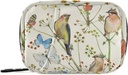 Vintage Birds Butterflies Pill Box 7 Day Pill Case Travel Pill Organizer Bag met Zipper draagbare Weekly Case Compacte grootte voor vitamine supplement houder