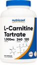 Nutricost L-Carnitine Tartrate 1,000mg, 240 Capsules, 120 Servings