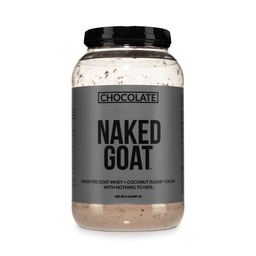 Naked Geit Chocolate Proteïne Poeder - Pasture Fed Geit Wei Proteïne Poeder van Small-Herd Dairies - Slechts 3 Ingrediënten - GGO-vrij, sojavrij - Alle Natuurlijke - 23 Gram Proteïne - 25 Servers
