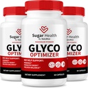 NutraRize (3 Pack) Sucre Santé Glyco Optimizer Capsules, Formule de sang Premium pour les niveaux sains, Tout supplément naturel pour soutenir le bien-être général, Avis officiels sur la santé du sucre (180 Capsules)