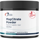 Designs for Health MagCitrate Powder - 300mg Magnesium Citrate to Support Calm, Occasional Constipatie + Regularity - Non-GMO, Gluten Gratis Delicious Drink Mix Add-in, Citroen smaak (60 Servings/240g)