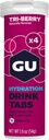 GU Energie Hydration Electrolyte Drink Tablets, Enhanced Endurance Sports Drink voor Running, Fietsen, Triathlon, 4-Count (48 Servings), Tri-Berry