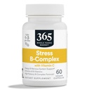 365 door Whole Foods Market, Stress B-complex met vitamine C, energie en zenuwstelsel ondersteuning, Vegan, 60 capsules