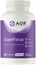 AOR, SuperFocus, Ondersteunt Concentratie, Energie, Geestelijke Alertheid, Kalm en Relax, Dieetsupplement, 60 Servers (60 Capsules)
