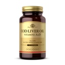 Huile de foie de morue de Solgar - 250 softgels - Fournit des vitamines A & D - Non-OGM, sans gluten - 250 portions