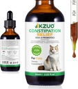 Cat Constipatie Verlichting - Natuurlijke Laxatieve druppels met pompoenvezels & Probiotica, Vet-geformuleerd voor snelle Bowel ondersteuning, Hairball Relief, Gemakkelijke Liquid Dosing, Kip smaak