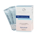 Relumines Marine Collageen Poeder Drink Mix - Collageen Peptide met Glutathion, Groene Thee, CoQ10, & Hyaluronzuur verhoogt Glanzende huid - 20 poeder Sachets x Blueberry Flavored + 2 gratis sachets