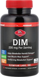 Olympian Labs Performance DIM Supplement 250mg - DIM Diindolylmethaan 30 Capsules (30 dagen levering)