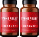 STONE RELIEF Cleanse - Premium Chanca Piedra Stone Breaker Complex - Best Natural Solutioner for Men/Women - Natural Nierreiniging & Detox Supplement - [2 Pack] - 120 Capsules - 1.200mg