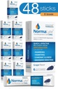 NormaLyte Rehydratation Orale Sels-48 Sticks Packs (rends 500mL par paquet)-Grapes-Suppléments énergétiques, supplément de potassium, récupération de déshydratation et absorption rapide