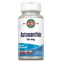 KAL Astaxanthine 10mg, Krachtige Antioxidanten Supplement, Eye Health and Brain Supplement, Van Natuurlijke Plant Bron, Non-GMO, Veganistisch, Glutenvrij, 30 Serven, 60 VegCaps