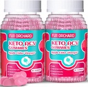 Gommies de vinaigre de cidre de pomme Keto pour la perte de poids - Delicious 1500MG vinaigre avec mère, probiotiques, vitamines B6 & B12, végétalien et non-OGM - soutient le métabolisme et la combustion des graisses pour les femmes, 120 végétaliens