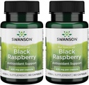 Swanson Black Raspberry - Herbal supplement bevordering van algehele wellness ondersteuning - natuurlijke bron van flavonoïden en vitamine C - (60 capsules, 425mg elk) (2 Pack)