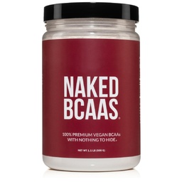 Naked BCAA's Aminozuren Poeder, Slechts 1 Ingrediënt, Pure 2:1:1 Formule, Vegan Unflavored Branched Chain Aminozuren, Instantized Alle Natuurlijke BCAA Supplement - 500 Gram, 100 Servings