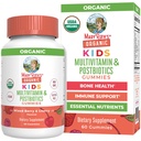 MaryRuth Organics Kids Vitamines (en anglais seulement) USDA Organic (en anglais seulement) Multivitamine Gummies + Postbiotiques pour les 4 ans et plus Lactobacillus Rhamnosus (en anglais seulement)