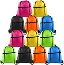 KUUQA 12Pcs koord tas Sport sportschool string rugzak Bulk Cinch Bag Sackpack met ritssluiting voor School Yoga Sport Gym Reizen