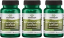 Swanson Ashwagandha Extrait-Supplément naturel Promouvoir une réponse au stress sain, le soutien énergétique et le système nerveux Supplément santé-ayurvédique pour le bien-être naturel-(60 Capsules, 450mg Chaque) (3 Pack)