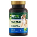 Petnc Natural Care Adult Multi Chewables (75 Telling), Daily Dog MultiVitamine & Multimineral Support, Inclusief Zink, Magnesium & Meer, Ondersteunt de algemene gezondheid, voor honden 1+ Jaar, Lever smaak