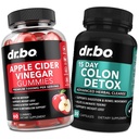 ACV Gummies & Colon Cleanser Detox - 1000MG Apple Cider Vinegar Gummies & 15 Day Colon Cleanse Detox for Digestie & Gut Health - Fast Natural Probiotic Laxative Pils for Bowel Movement Supplements