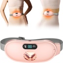 Verwarmingskussen voor periodekrampen, snelle verwarming met 6 warmteniveaus en 6 massagemodi, draagbare menstruele verwarmingskussen, buikperiode Massager voor vrouwen en meisjes, roze