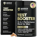 WARRIOR PROTOCOL Testosteron Booster voor mannen - Testosteron Supplement voor mannen met Ashwagandha & Tongkat Ali 