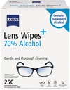 ZEISS voorbevochtigde lens Reiniging Wipes met 70% Alcohol, 250 Tel.