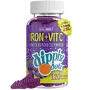 IJzer met vitamine C & B12 Gummies (120 Telling) Vital voor de vorming van rode bloedcellen 