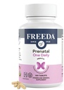 FREEDA Prenatale vitamine - Kosher Prenatale vitamines met ijzer, prenatale foliumzuur, choline, vitamine D - Eén dagelijkse prenatal multivitamine ondersteuning voor zwangere vrouwen (100)