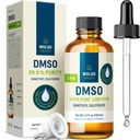 WoldoHealth DMSO 99,9% Pharmaceutical Grade - FT-IR Geverifieerd Dimethylsulfaat, laag geursolvent in glazen fles met Precision Dropper (3,38 oz)