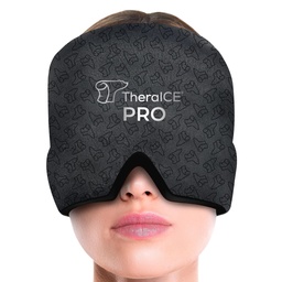 TheraICE Migraine Relief Cap PRO, Hoofdpijn Relief Cap, Ice Face Mask, Cold Compress Head Wrap voor spannings Hoofdpijn Relief, Stress & Hangover, FocusZone technologie biedt extra koeling en druk