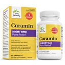 Terry Naturally Curamin Nighttime - Curcumin & DLPA Capsule Supplement - Non-GMO Supplement to Support Healthy Sleep & Relaxation - Herbal Supplement with Melatonine - 60 Capsules
