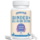 All-in-One Detox Binder Supplément 1500 MG - haute biodisponibilité, foie Gut Detox Cleanse avec charbon activé, zéolite et argile de bentonite pour les toxines, foie, digestif, 90 capsules végétaliennes